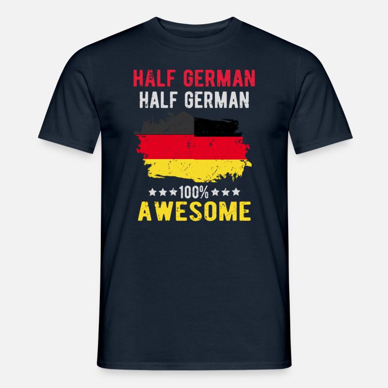 Half German Half German - Men’s T-shirt - navy