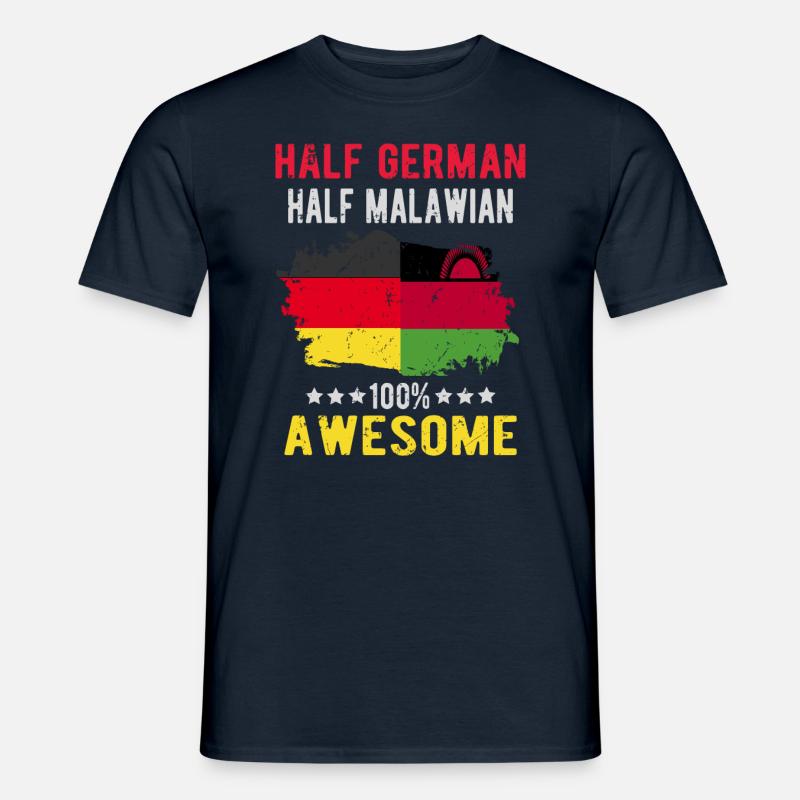 Half German Half Malawi - Men's T-shirt - navy