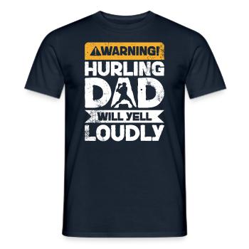 Avertissement Cris - Hurls Father - T-shirt homme - marine - Devant - AI Model Male 178 light (178cm)
