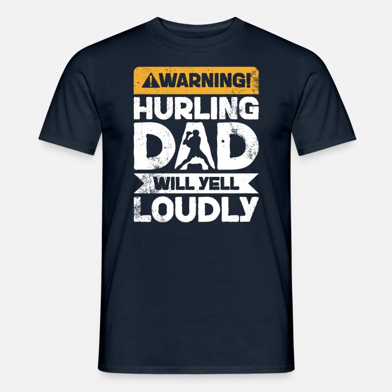 Warning Screaming - Hurls Father - Men's T-Shirt - navy