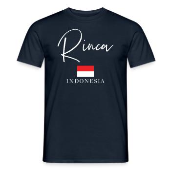 Greece Flag Holidays - Island Rinca - Men's T-Shirt - navy - Front - AI Model Male 178 light (178cm)
