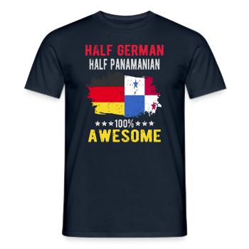 Half German half Panamania - Men's T-Shirt - navy - Front - AI Model Male 178 light (178cm)