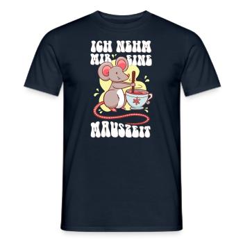 ich nehm mir eine Mauszeit - Männer T-Shirt - Navy - Vorne - AI Model Male 178 light (178cm)