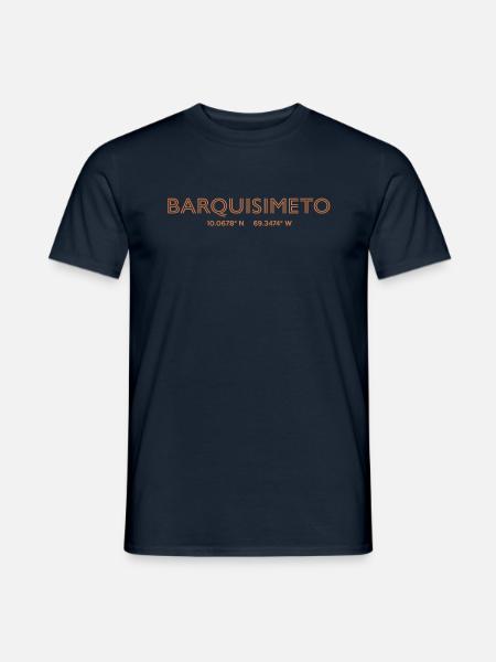 Venezuela Stadt Koordinaten - Barquisimeto - Männer T-Shirt - Navy