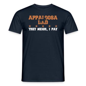 Pferdedad - Appaloosa - Men's T-Shirt - navy - Front - AI Model Male 178 light (178cm)