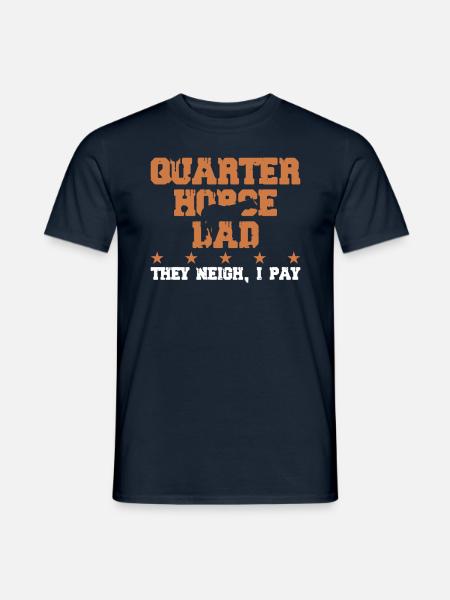 Pferdevater - Quarter Horse - Männer T-Shirt - Navy