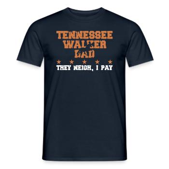 Horse Father - Tennessee Walker - Men's T-Shirt - navy - Front - AI Model Male 178 light (178cm)