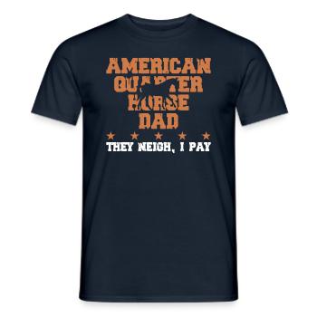 Warrior Ribbon comme prise de conscience - T-shirt homme - marine - Devant - AI Model Male 178 light (178cm)