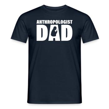 Job - Anthropologe Papa - Männer T-Shirt - Navy - Vorne - AI Model Male 178 light (178cm)