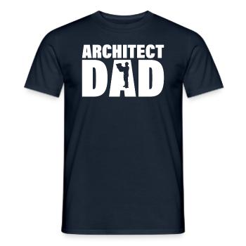 Job - Architekte Vater - Männer T-Shirt - Navy - Vorne - AI Model Male 178 light (178cm)