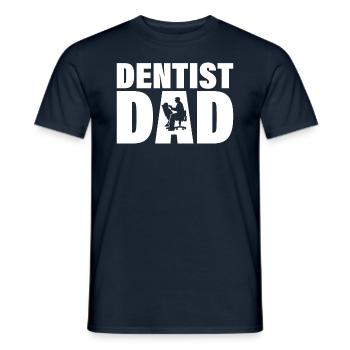 Job - Zahnarzt Vater - Männer T-Shirt - Navy - Vorne - AI Model Male 178 light (178cm)