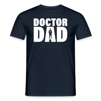 Job - Docteur Papa - T-shirt homme - marine - Devant - AI Model Male 178 light (178cm)