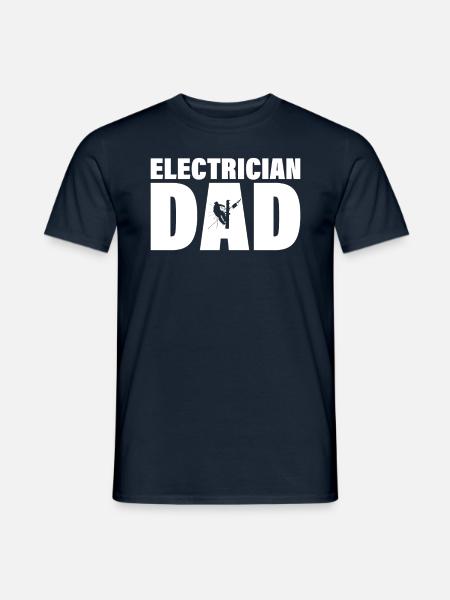 Job - Electrician father - Men's T-Shirt - navy