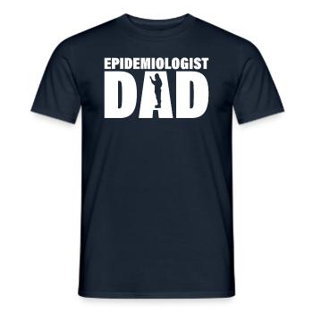 Job - Epidemiologist Papa - Men's T-Shirt - navy - Front - AI Model Male 178 light (178cm)