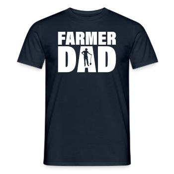 Job - Farmer Dad - Men's T-Shirt - navy - Front - AI Model Male 178 light (178cm)