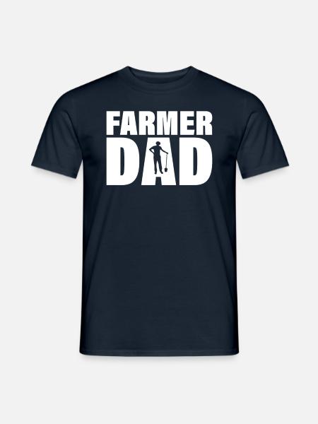 Job - Farmer Dad - Men's T-Shirt - navy