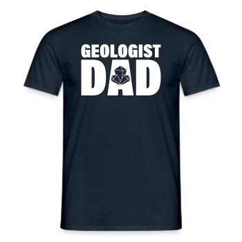 Job - Geologe Papa - Männer T-Shirt - Navy - Vorne - AI Model Male 178 light (178cm)