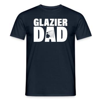 Job - Glazier Papa - Men's T-Shirt - navy - Front - AI Model Male 178 light (178cm)