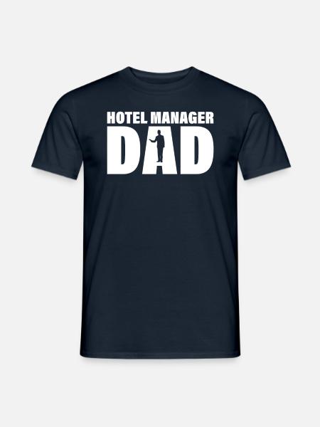 Job - Hotel Manager Papa - Men's T-Shirt - navy