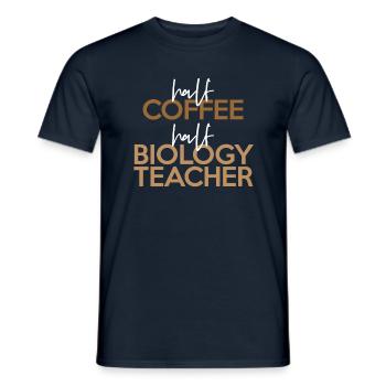 Professeur de biologie du demi-café - T-shirt homme - marine - Devant - AI Model Male 178 light (178cm)