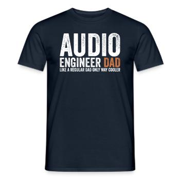 Papa - Ingénieur du son - T-shirt homme - marine - Devant - AI Model Male 178 light (178cm)