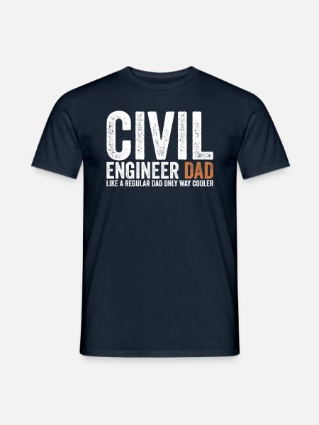 Father - Civil Engineer - Men's T-Shirt - navy