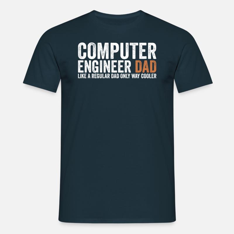 Dad - Computer Engineer - Men's T-Shirt - navy