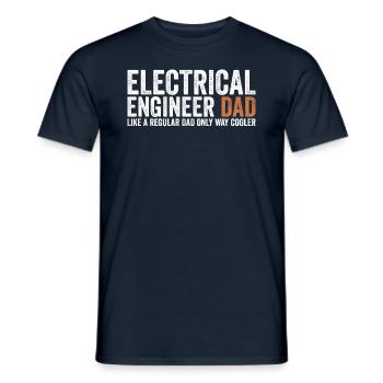 Papa - Elektroingenieur - Männer T-Shirt - Navy - Vorne - AI Model Male 178 light (178cm)