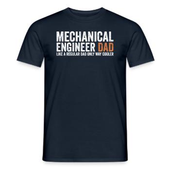 Father - Mechanical Engineer - Men's T-Shirt - navy - Front - AI Model Male 178 light (178cm)