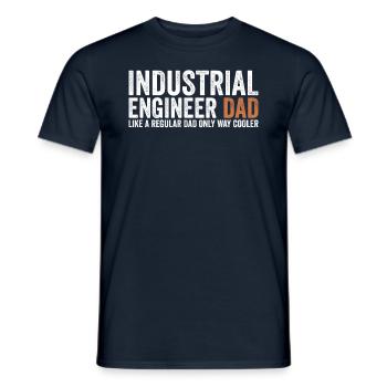 Papa - Industrial Engineer - Men's T-Shirt - navy - Front - AI Model Male 178 light (178cm)