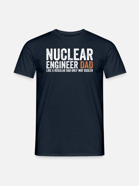 Papa - Nuclear Engineer - Men's T-Shirt - navy