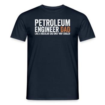 Papa - Petroleum Engineer - Men's T-Shirt - navy - Front - AI Model Male 178 light (178cm)