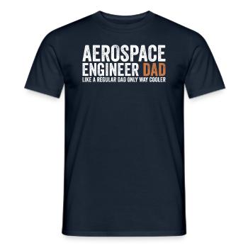 Père - ingénieur aérospatial - T-shirt homme - marine - Devant - AI Model Male 178 light (178cm)