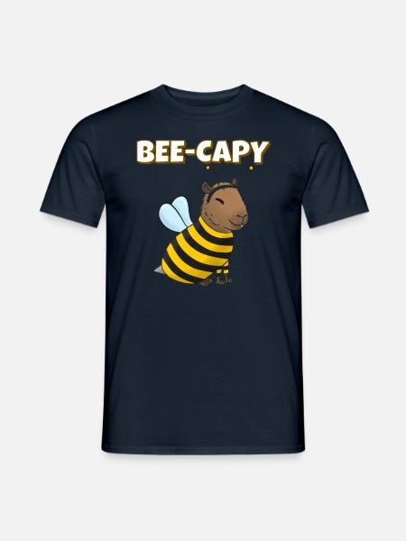 Capybara Bienen Kostüm - Männer T-Shirt - Navy