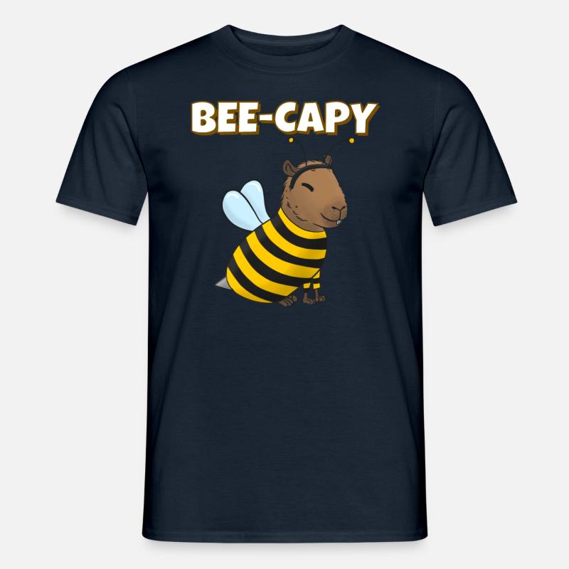 Capybara Bienen Kostüm - Männer T-Shirt - Navy