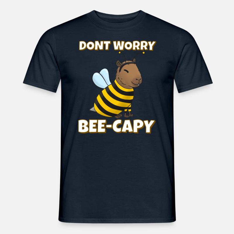 Capybara Bienen Kostüm - Männer T-Shirt - Navy