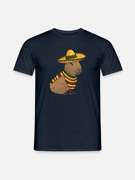 Mexican Capybara - Männer T-Shirt - Navy