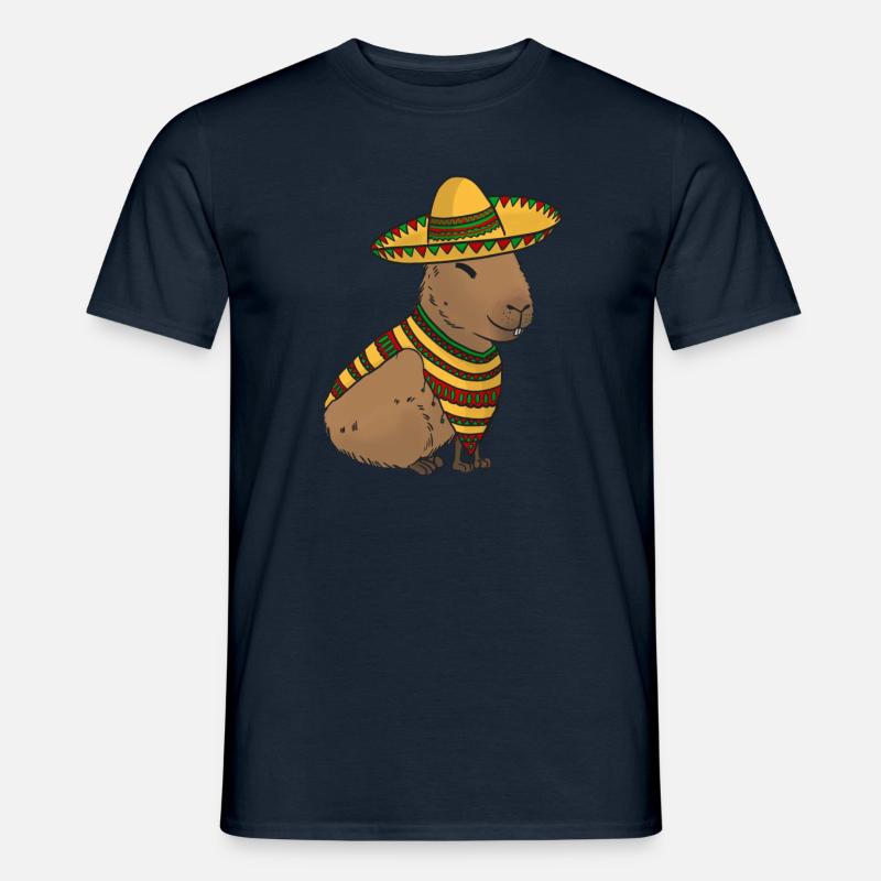 Mexican Capybara - Männer T-Shirt - Navy