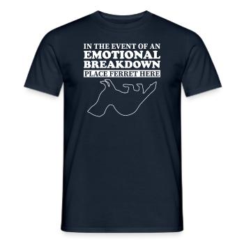 Emotional - Papa Mama Frettchen - Männer T-Shirt - Navy - Vorne - AI Model Male 178 light (178cm)