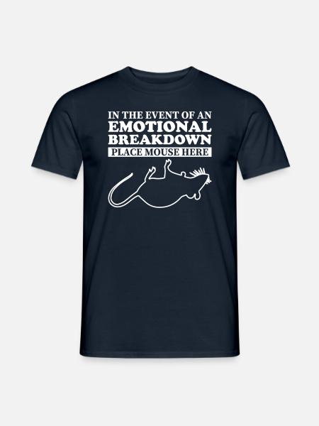 Emotional - Papa Mama Mouse - Men's T-Shirt - navy