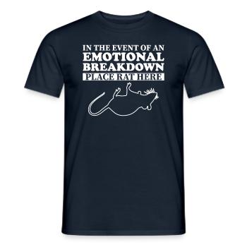 Emotional - Papa Mama Rat - Men's T-Shirt - navy - Front - AI Model Male 178 light (178cm)