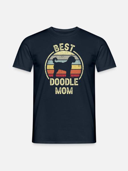 Maman chien - Doodle - T-shirt homme - marine