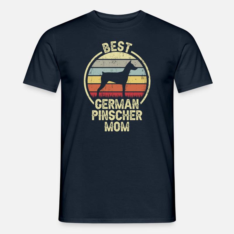 Hundemutter - Deutscher Pinscher - Männer T-Shirt - Navy