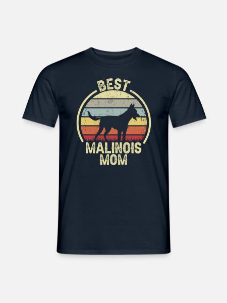 Maman chien - Malinois - T-shirt homme - marine