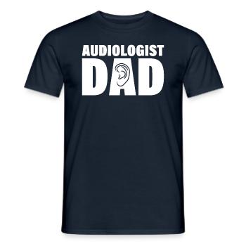 Job - Audiologe Papa - Männer T-Shirt - Navy - Vorne - AI Model Male 178 light (178cm)