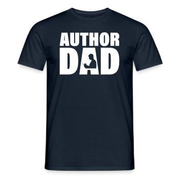 Job - Autor Dad - Männer T-Shirt - Navy - Vorne - AI Model Male 178 light (178cm)