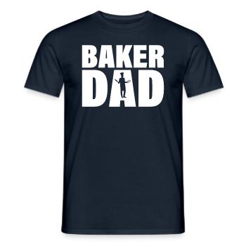 Job - Le père de Baker - T-shirt homme - marine - Devant - AI Model Male 178 light (178cm)