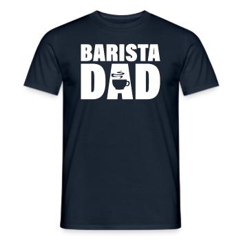 Job - Barista Dad - Men's T-Shirt - navy - Front - AI Model Male 178 light (178cm)