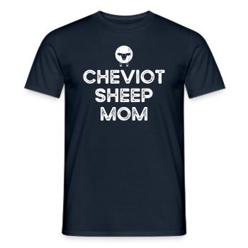 Farmer-Mother-Mother - Cheviot Sheep - Men's T-Shirt - navy - Front - AI Model Male 178 light (178cm)