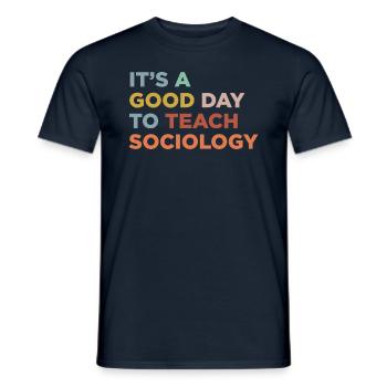 Enseignants de sociologie - T-shirt homme - marine - Devant - AI Model Male 178 light (178cm)